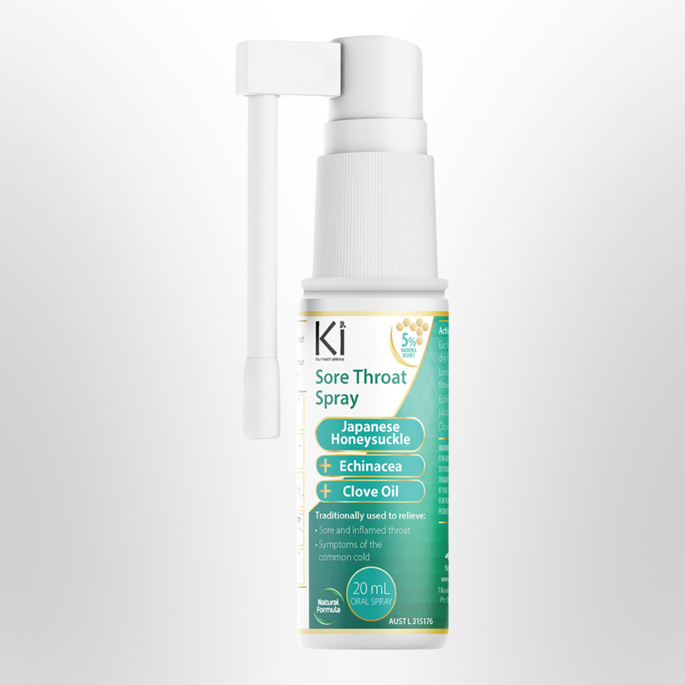 M&P Ki Sore Throat Spray Japanese Honeysuckle, Echinacea, Clove Oil 20ml