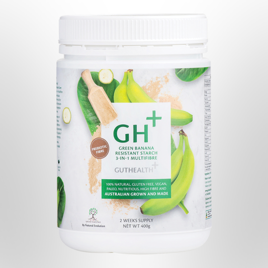 NATURAL EVOLUTION GH+ Green Banana Resistant Starch 3 in 1 Multifibre 400g