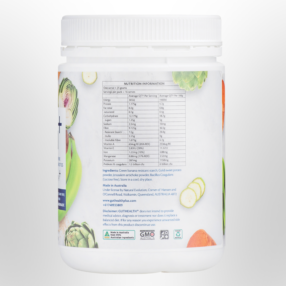 NATURAL EVOLUTION GH+ 3 in 1 Multifibre Prebiotics + Probiotics 400g