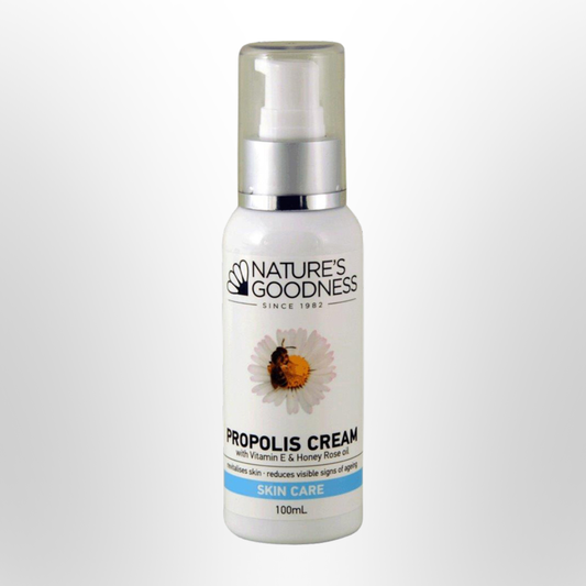 NATURES GOODNESS Propolis Cream with Vitamin E & Honey Rose Oil 100ml