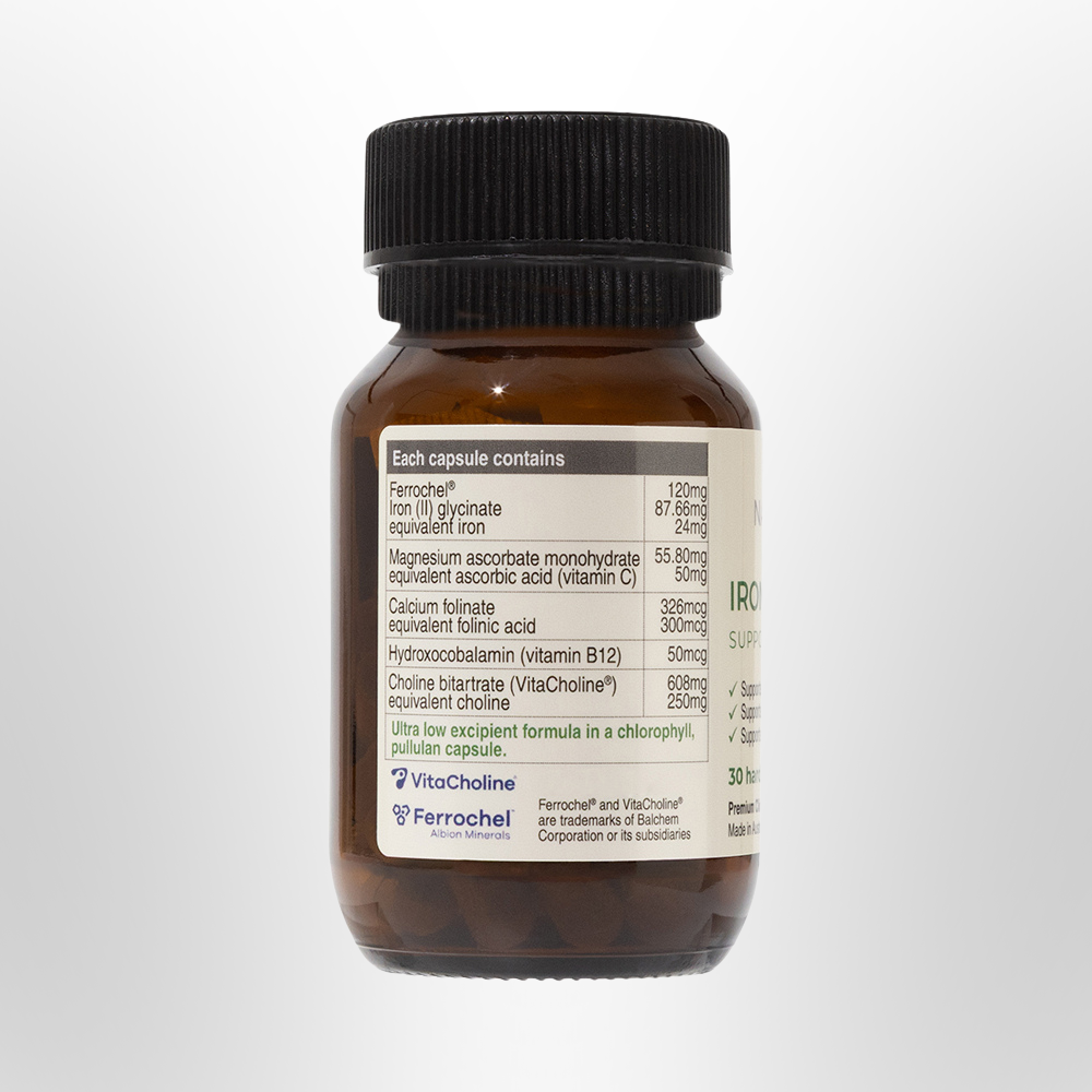 NATUROBEST Iron & Brain Support 30 Caps
