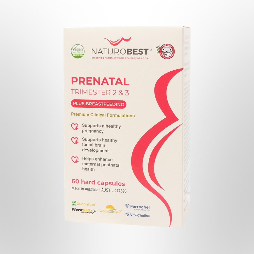 NATUROBEST Prenatal Trimester 2 & 3 Plus Breastfeeding 60 Caps