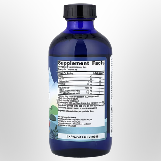 NORDIC NATURALS Arctic Cod Liver Oil Unflavoured 237ml
