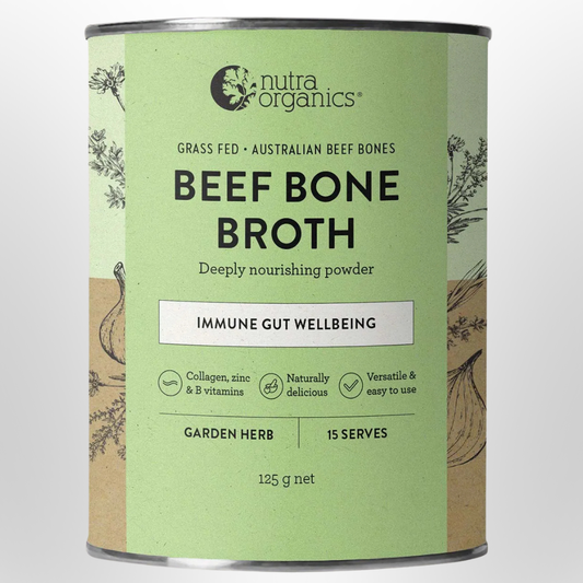 NUTRA ORGANICS Garden Herb Beef Bone Broth Powder 125g