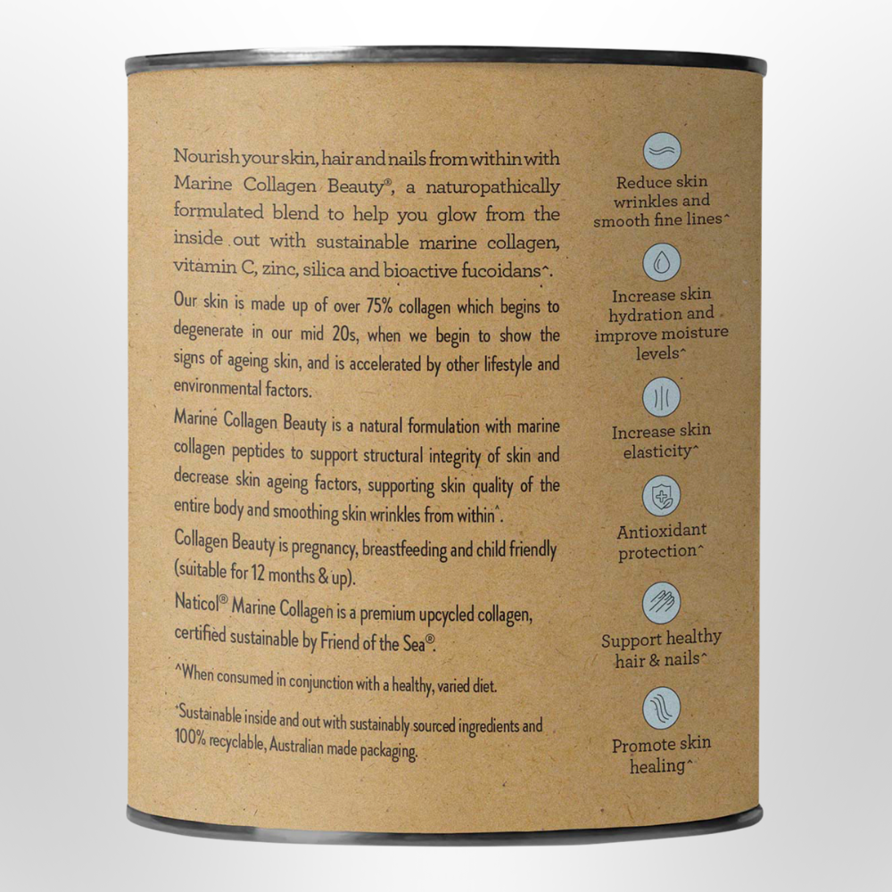 NUTRA ORGANICS Marine Collagen Beauty Unflavoured 225g