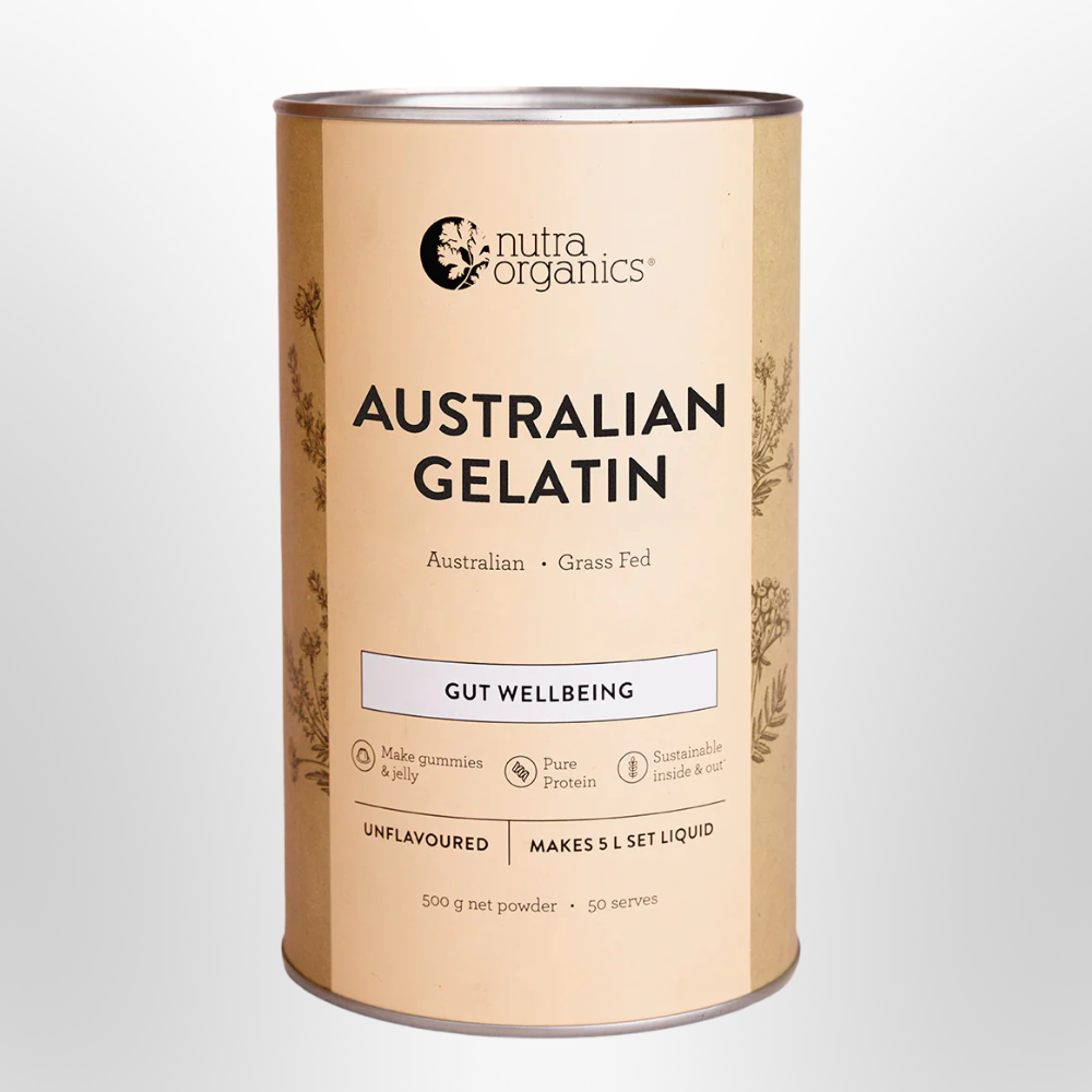 NUTRA ORGANICS Natural Gelatin Australian Grass Fed 500g
