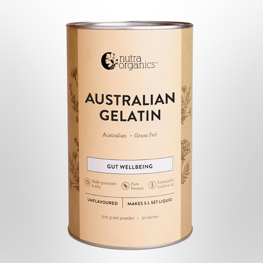 NUTRA ORGANICS Natural Gelatin Australian Grass Fed 500g