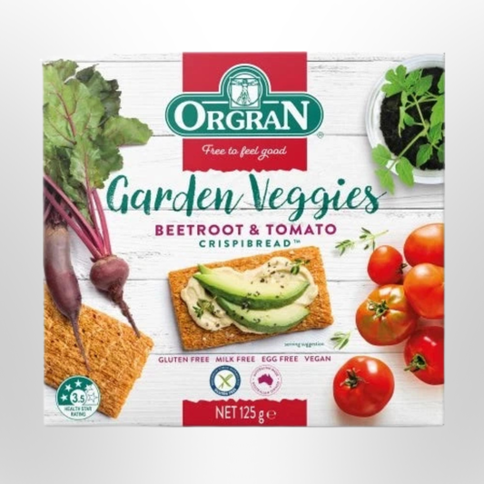 ORGRAN Beetroot & Tomato Crispbread 125g