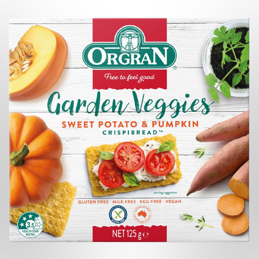ORGRAN Sweet Potato & Pumpkin Crispbread 125g
