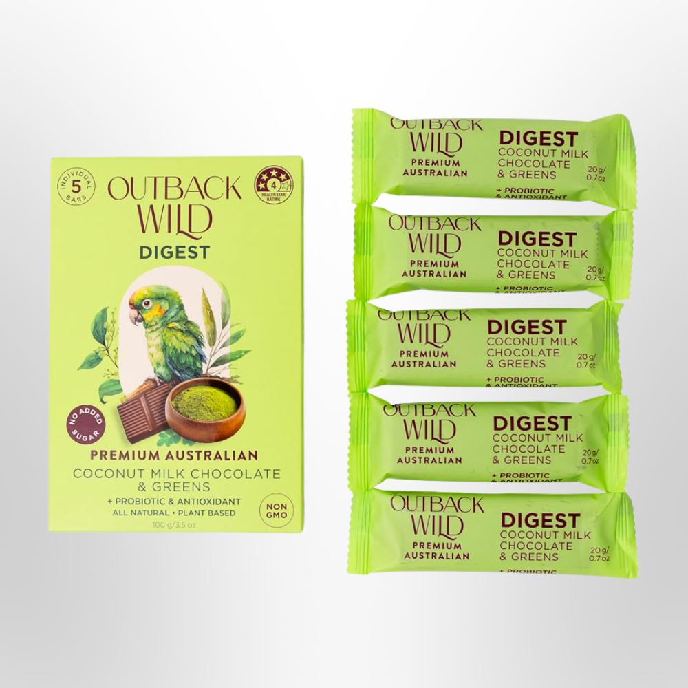 OUTBACK WILD DIGEST Coconut Milk Chocolate & Greens 20g x 5pk