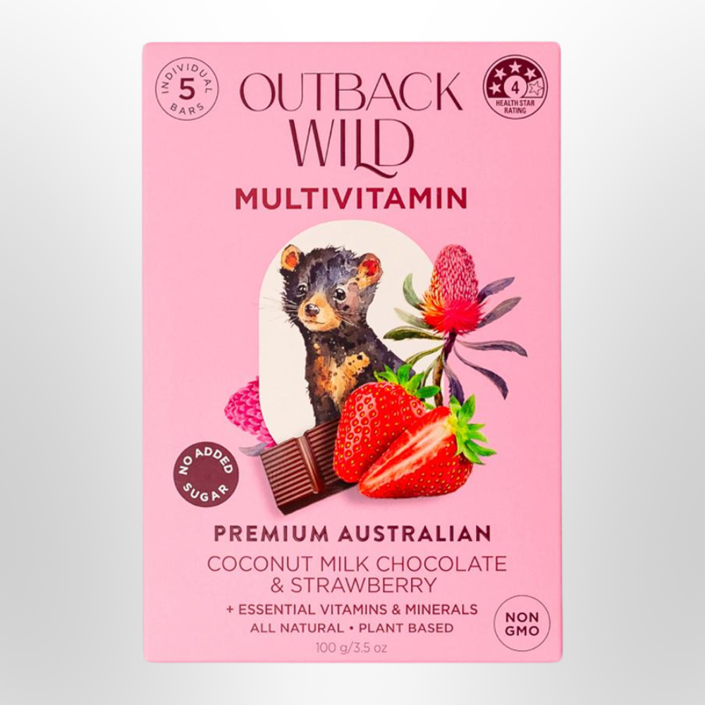 OUTBACK WILD MULTIVITAMIN Coconut Milk Chocolate & Strawberry 20g x 5pk