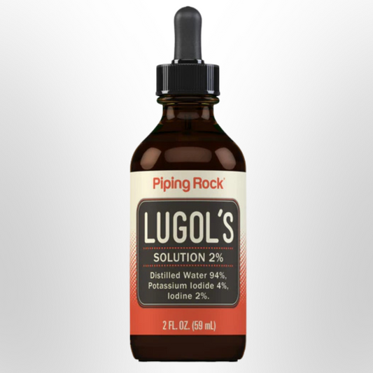 PIPING ROCK Lugol's Iodine (2%) Solution Dropper Bottle 59ml