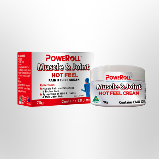 POWEROLL Muscle & Joint Hot Feel Pain Relief Plus Cream 70g