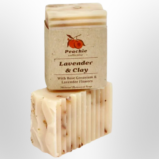 PEACHIE COLLECTIVE Lavender Clay Soap Bar 110g