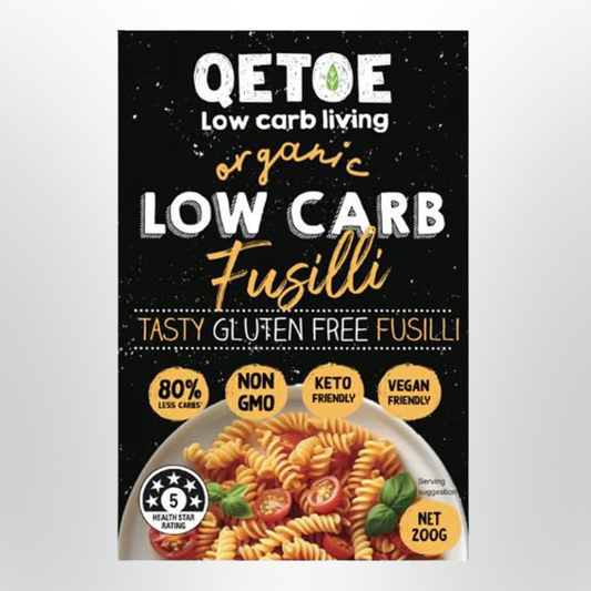 QETOE Low Carb Fusilli GF Organic 200g