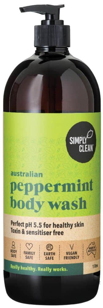SIMPLY CLEAN Body Wash Peppermint 1L