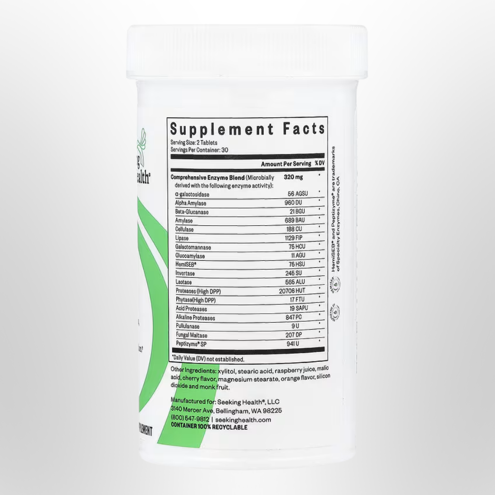 SEEKING HEALTH Digestive Enzymes Chewables 60 Tabs