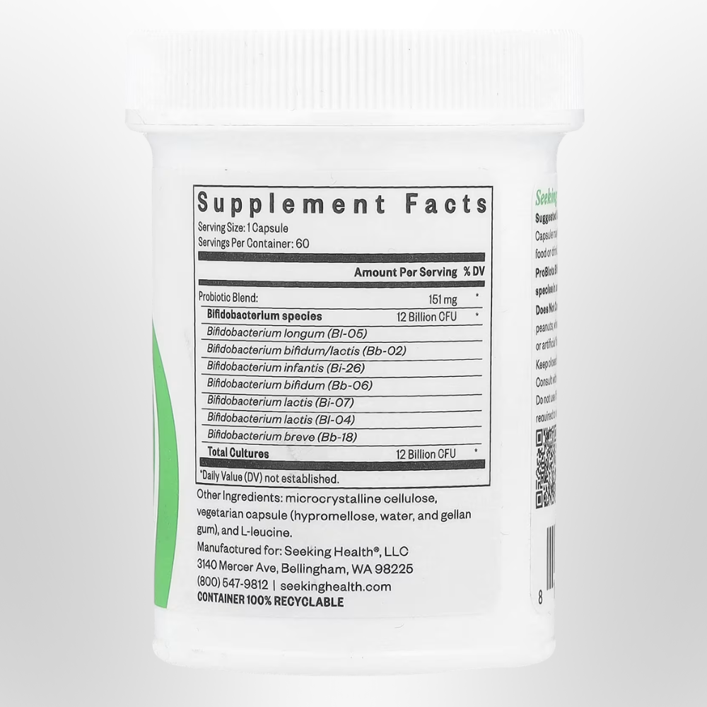 SEEKING HEALTH Probiota Bifidobacterium 60 Caps