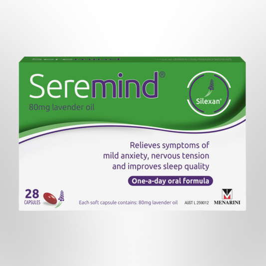 SEREMIND Lavender Oil 80mg Mild Anxiety 28 Caps