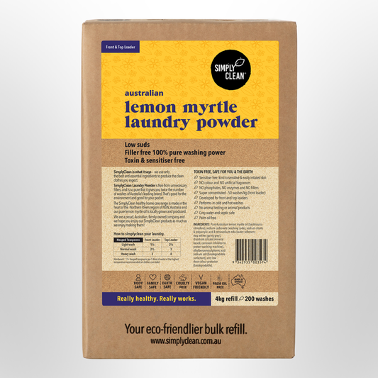 SIMPLY CLEAN Laundry Powder Lemon Myrtle (4kg Box)