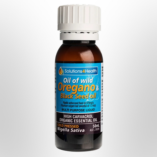 SOLUTIONS 4 HEALTH Oil of Wild Oregano with Black Seed Oil 50ml
