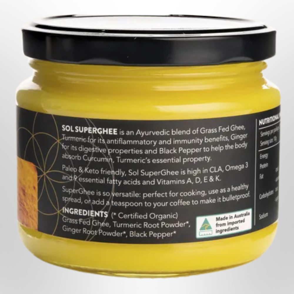 SOL GHEE Turmeric Super Ghee 275g