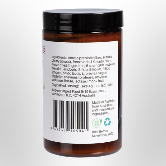 SUPERCHARGED FOOD Love Your Gut Synbiotic 120g