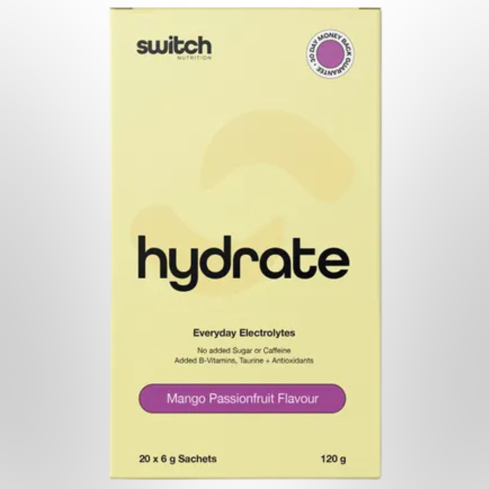 SWITCH NUTRITION Hydrate Electrolytes Mango Passionfruit 20 Sachets