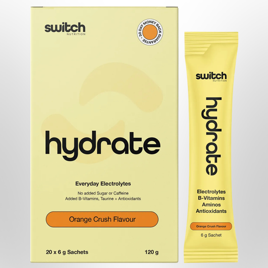SWITCH NUTRITION Hydrate Electrolytes Orange Crush 20 Sachets