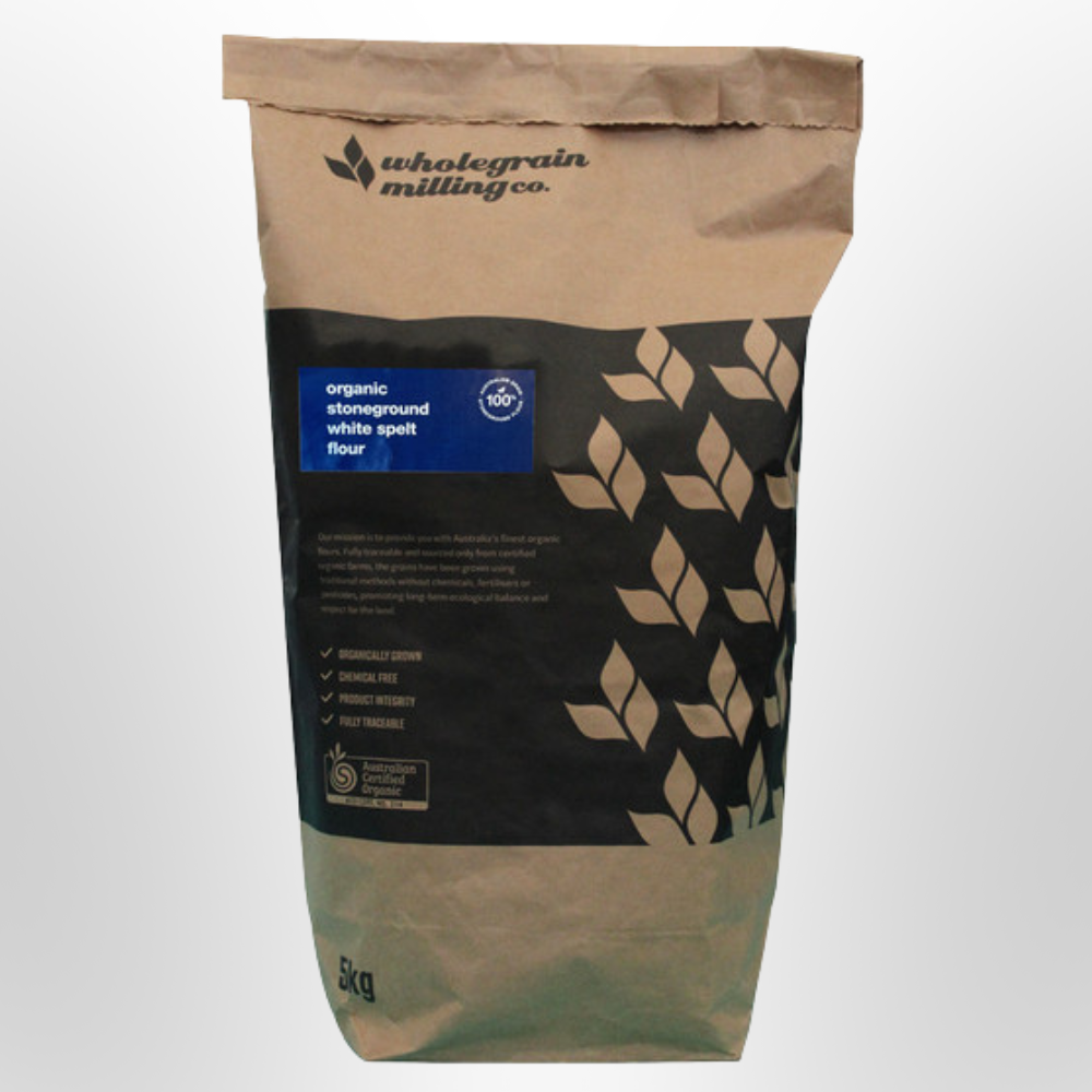 Stoneground White Spelt Flour Organic 5kg WHOLEGRAIN MILLING CO