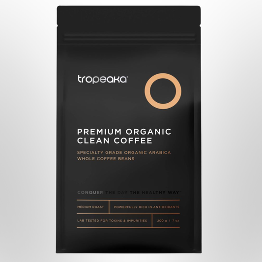 TROPEAKA Premium Organic Clean Coffee Whole Bean 200g