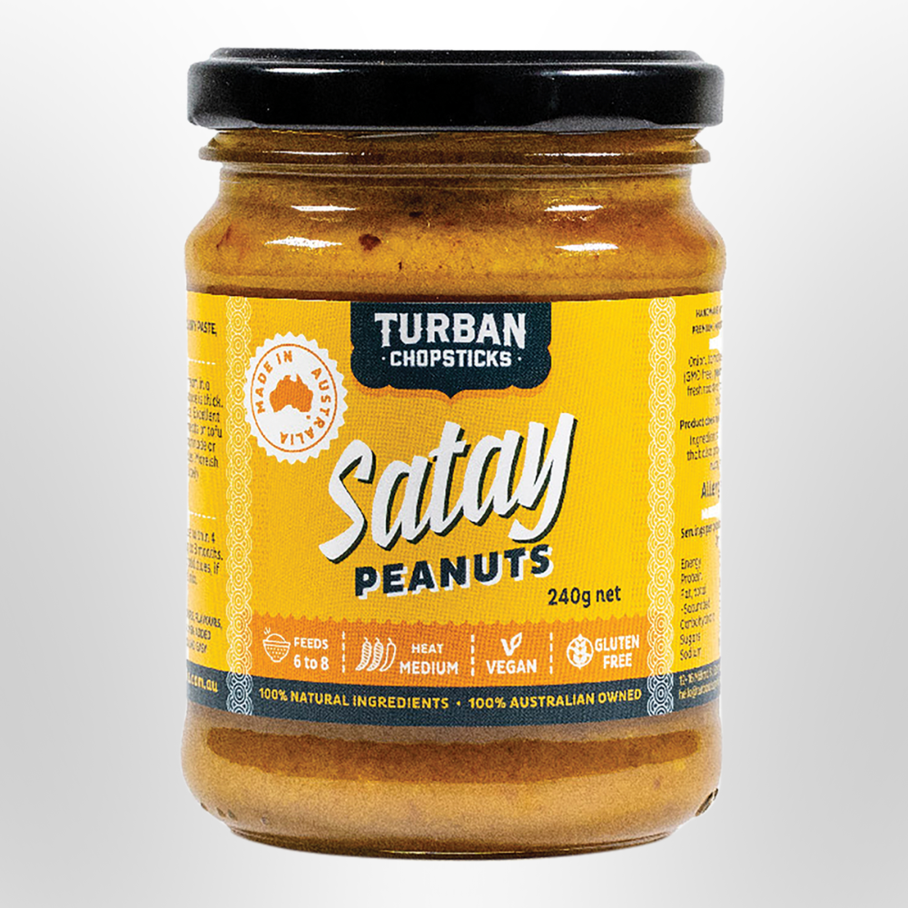 TURBAN CHOPSTICKS Satay Peanut Paste 240g