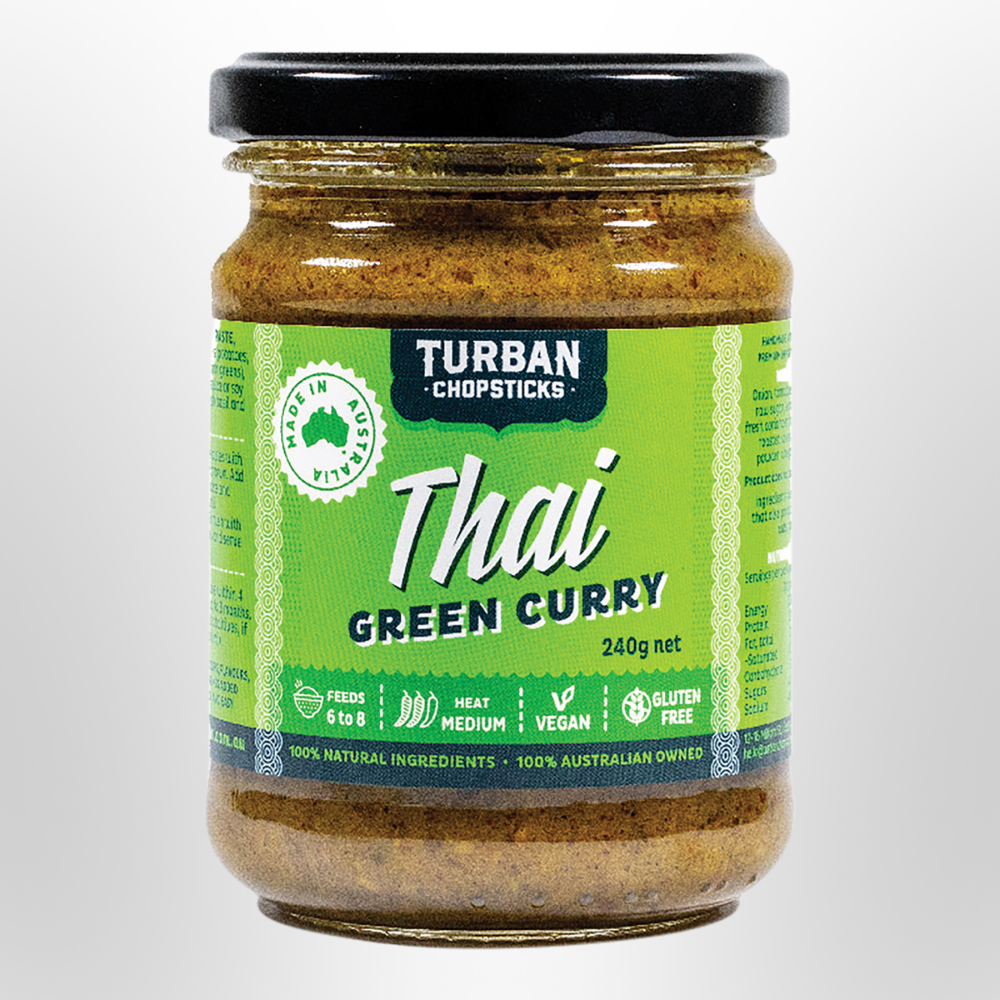 TURBAN CHOPSTICKS Thai Green Curry Paste 240g