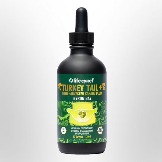 LIFE CYKEL Turkey Tail + Wild Harvested Kakadu Plum 120ml