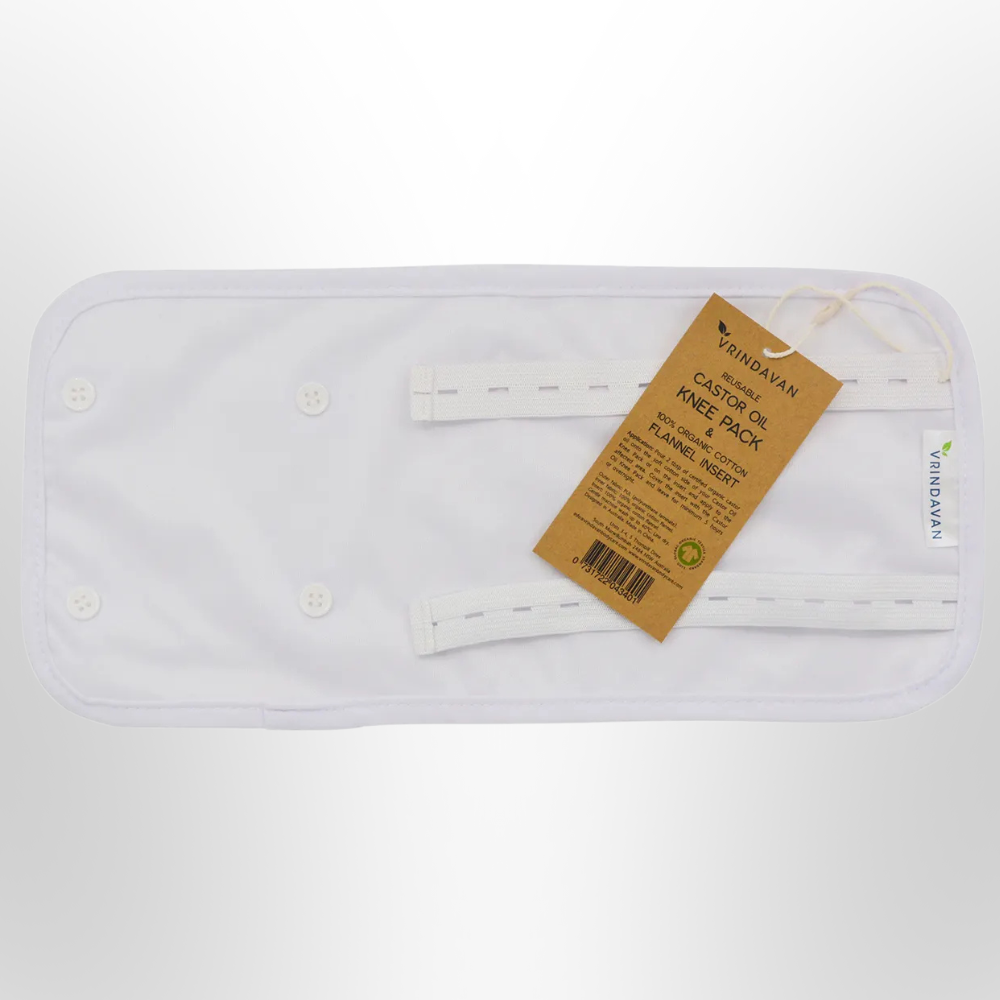 VRINDAVAN Castor Oil Pack White Knee