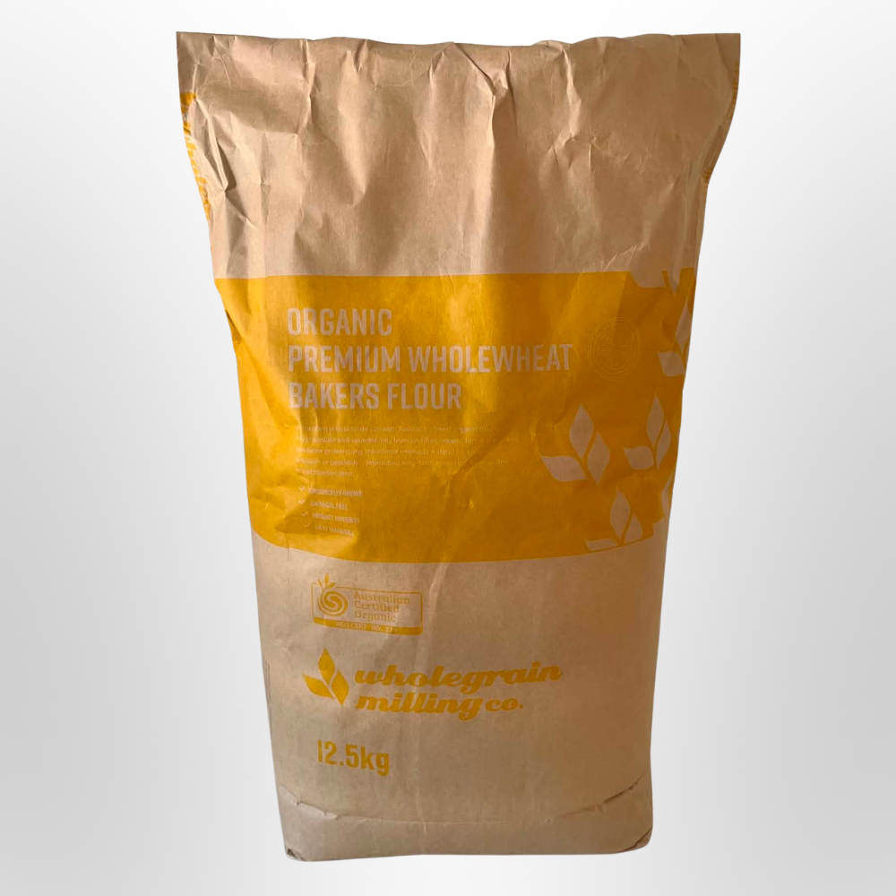WMC Premium Wholewheat Bakers Flour ORGANIC 12.5kg