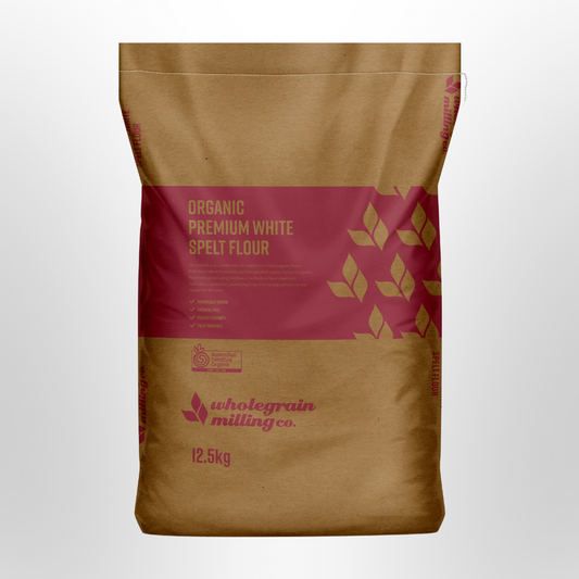 WMC Premium White Spelt Flour ORGANIC 12.5kg