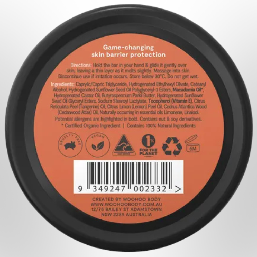 WOOHOO Bestie Solid Body Moisturiser Tin Dry Skin & Tattoo Care 70g