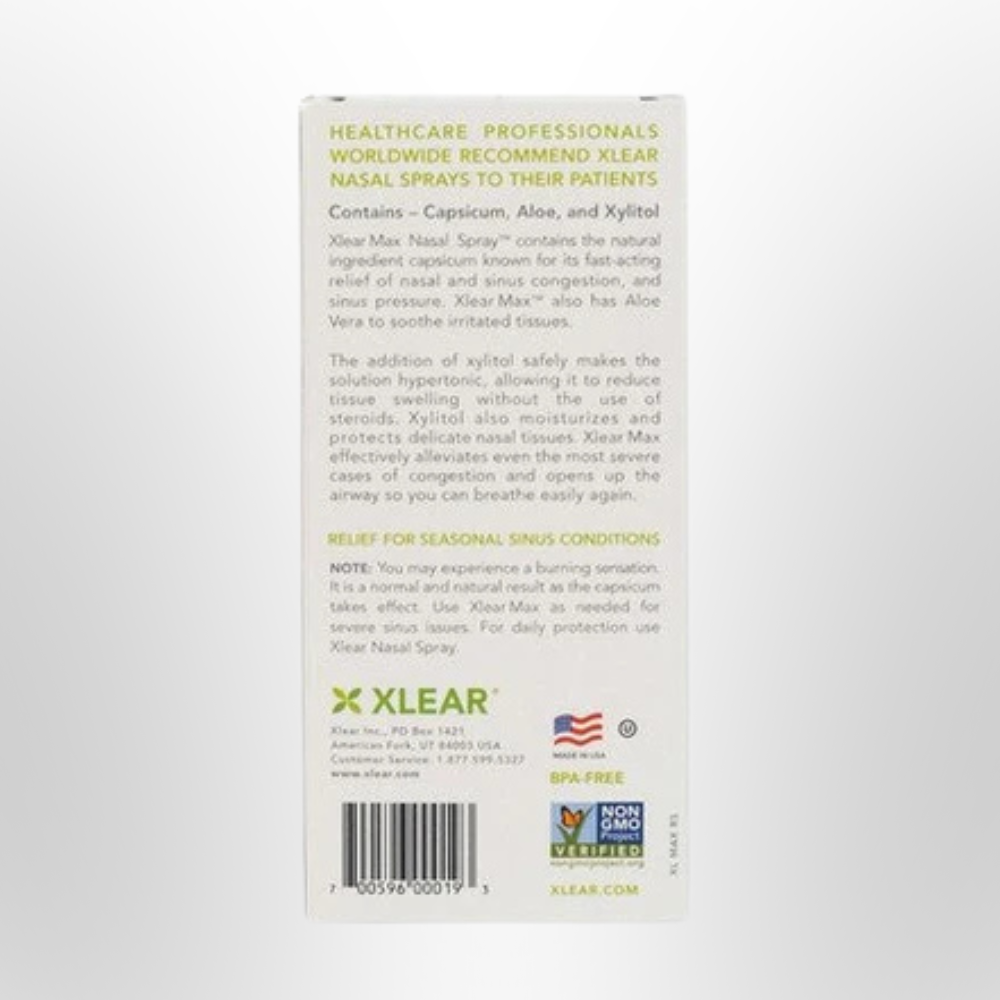 XLEAR MAX Xylitol Natural Saline Nasal Spray 45ml