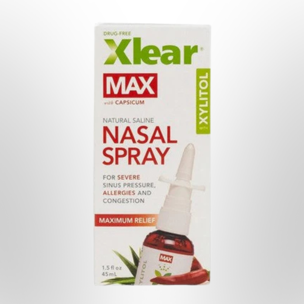 XLEAR MAX Xylitol Natural Saline Nasal Spray 45ml