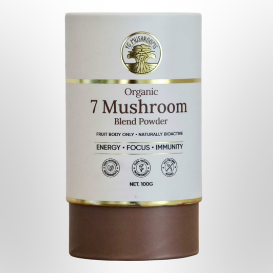 YG MUSHROOMS 7 Mushroom Blend Powder Organic 100g