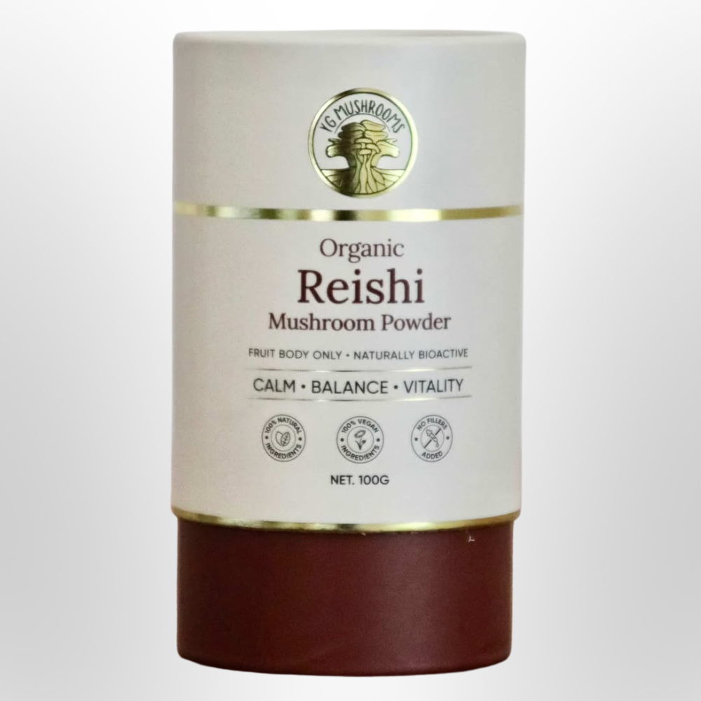 YG MUSHROOMS Reishi Mushroom Powder Organic 100g