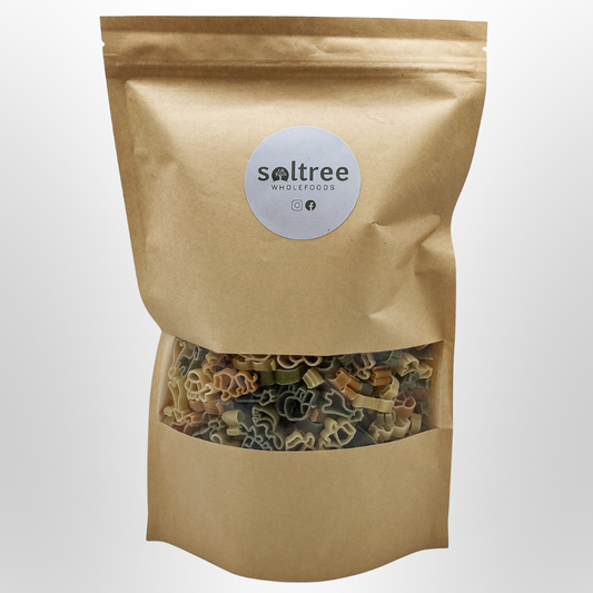 Zoo Pasta (Tomato & Spinach) Organic (400g Bag)
